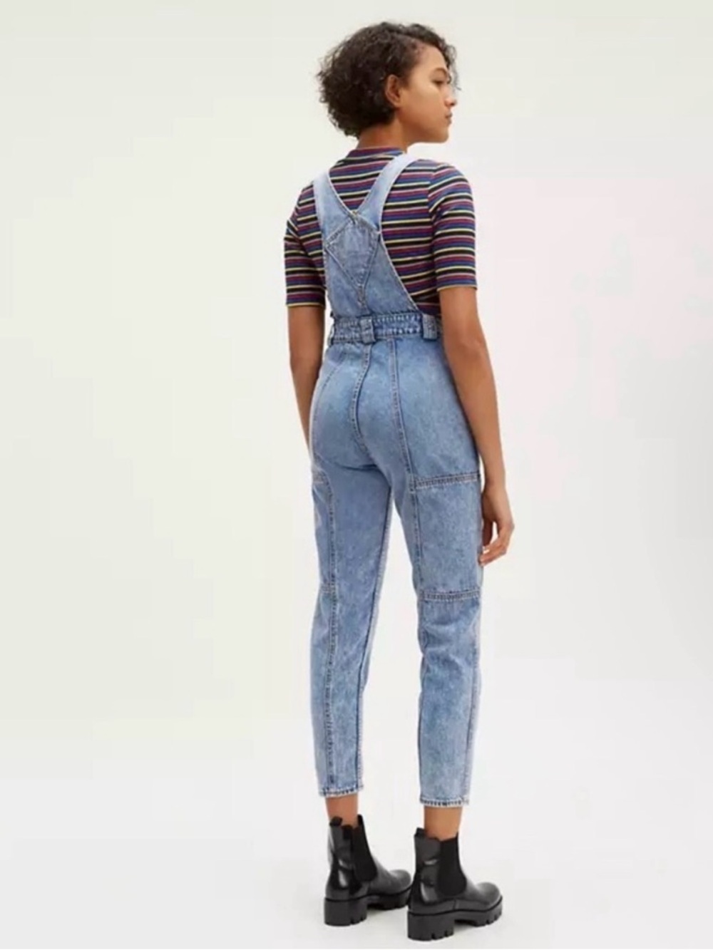 Levi’s Mom Utility Overalls Denim Jeans Womens Size 26 - Picture 2 of 4